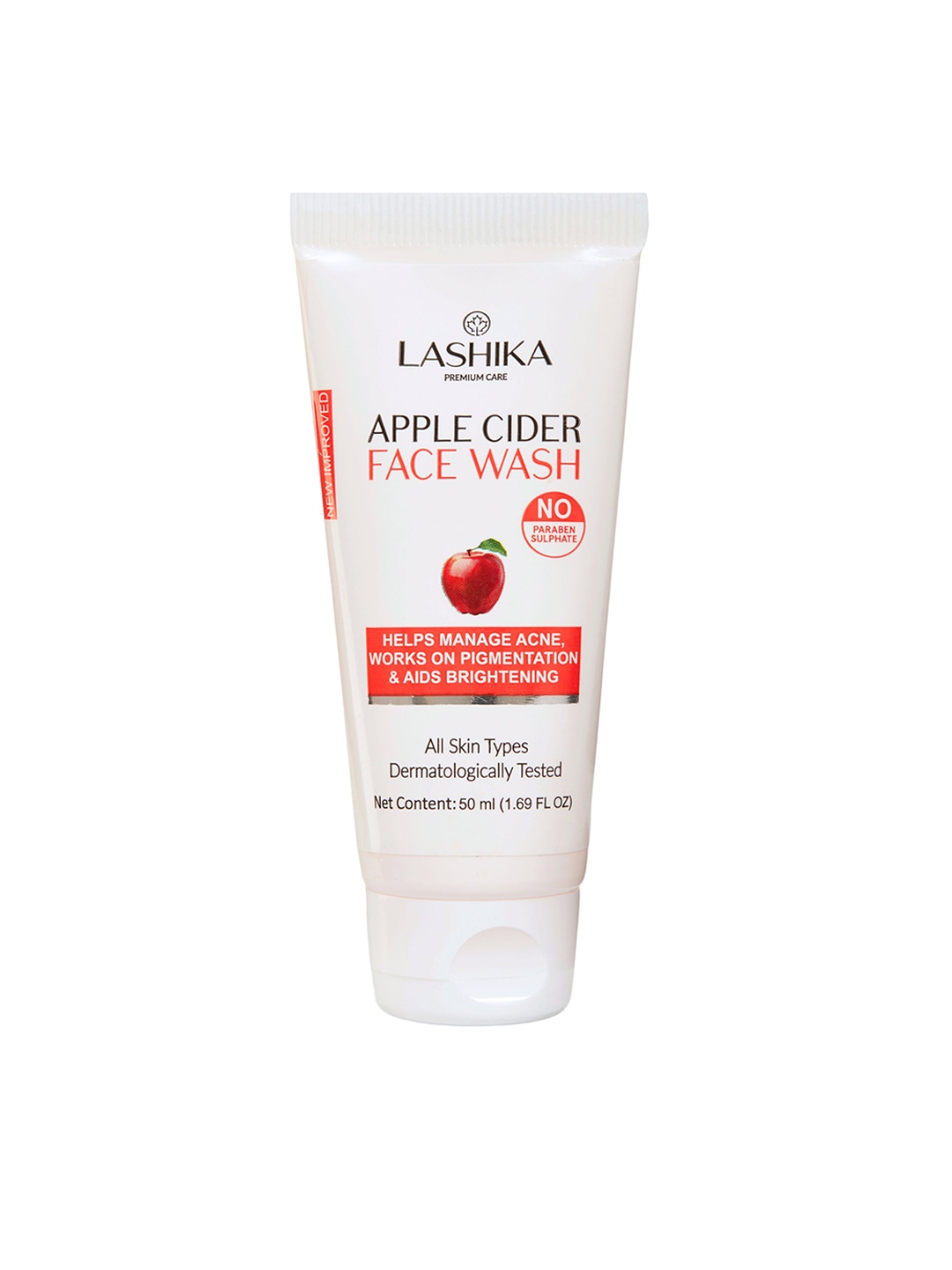 

LASHIKA Apple Cider Face Wash For Managing Acne & Pigmentation - 50 ml, White