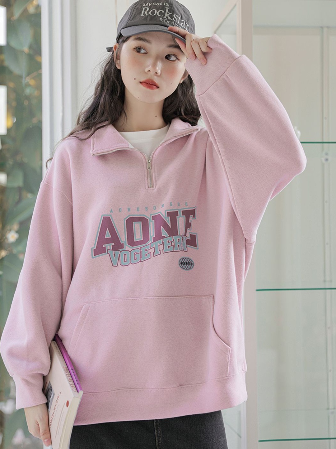 

JC Mode Women Pullover Sweatshirt, Pink