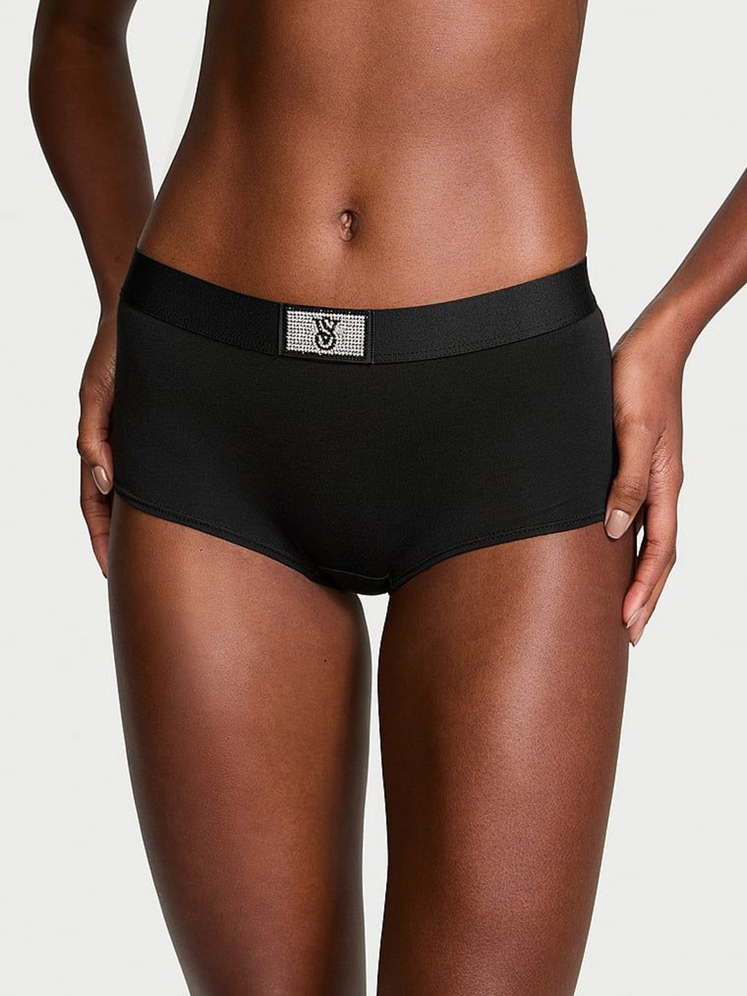 

Victoria's Secret Women Mid Rise Basic Briefs, Black