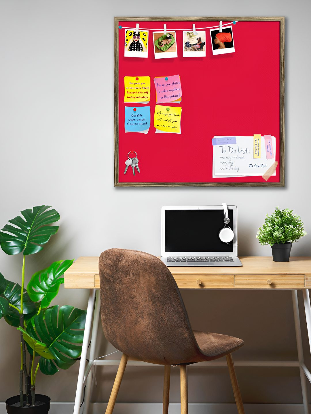 

ArtzFolio Wooden Notice Board, Red