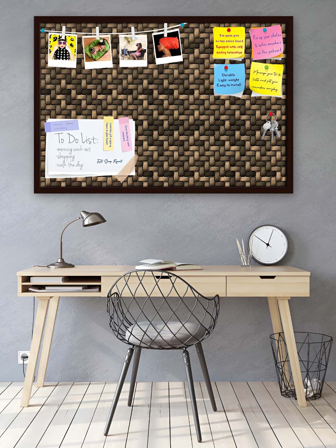 

ArtzFolio Wooden Notice Pin Board, Multi