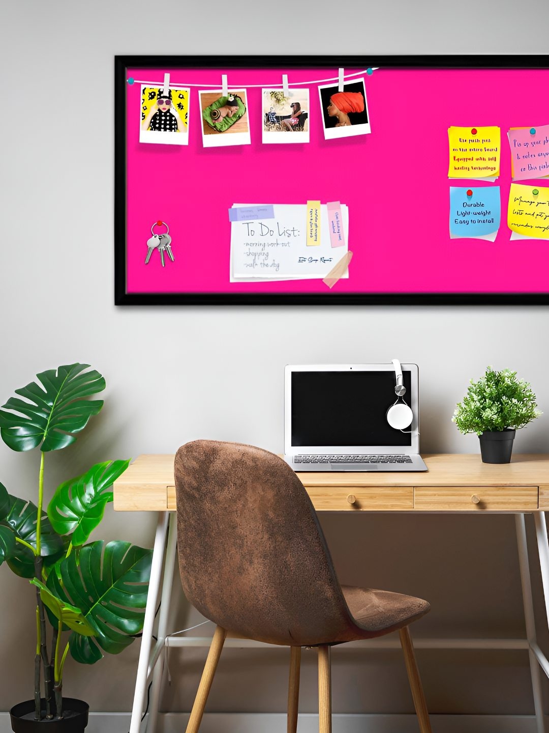 

ArtzFolio Wooden Notice Pin Board, Pink