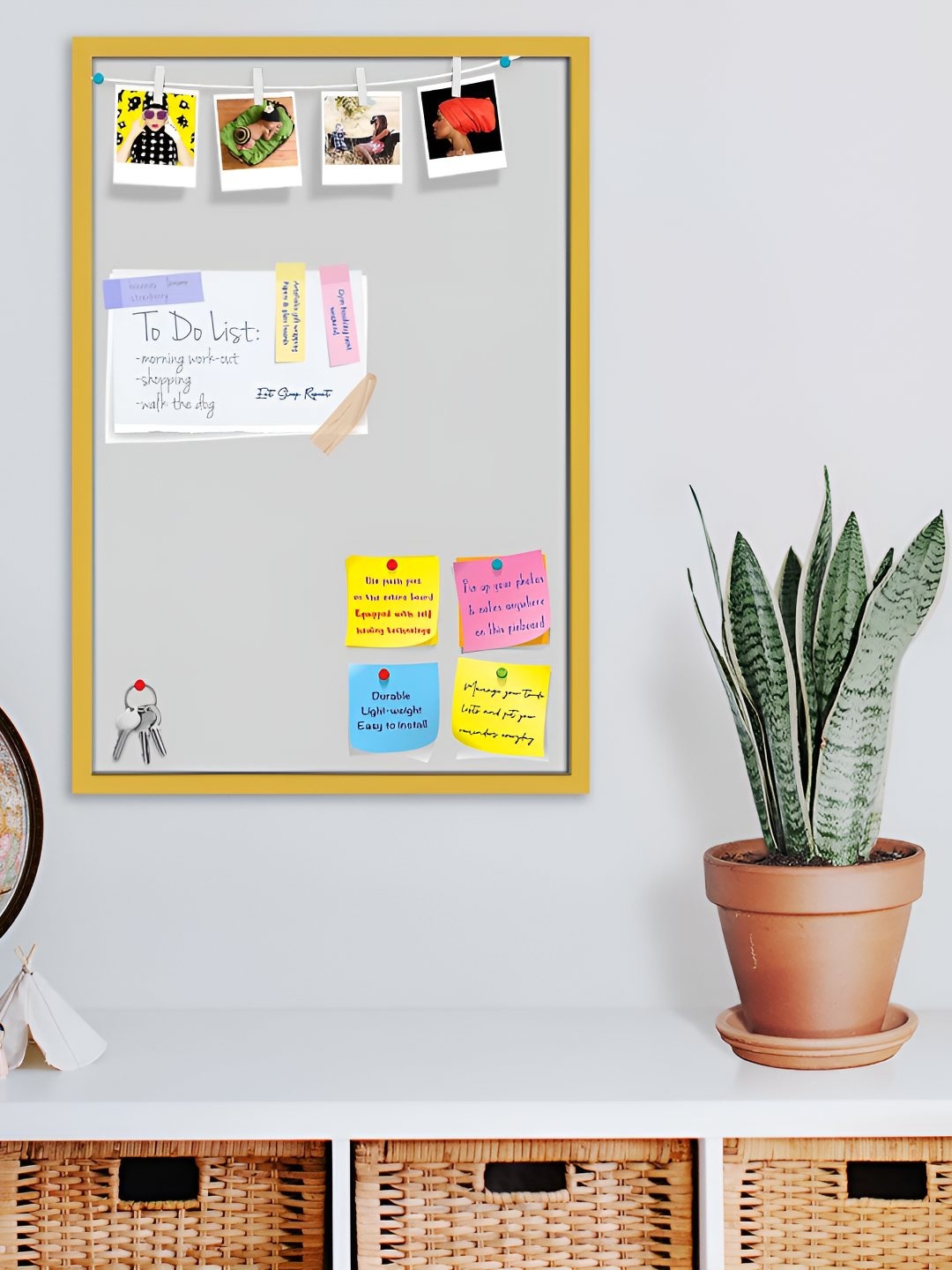 

ArtzFolio Wooden Notice Board, Grey