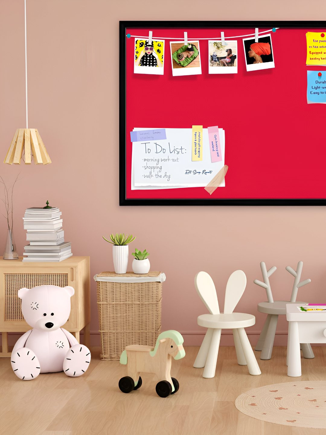 

ArtzFolio Wooden Notice Board, Red
