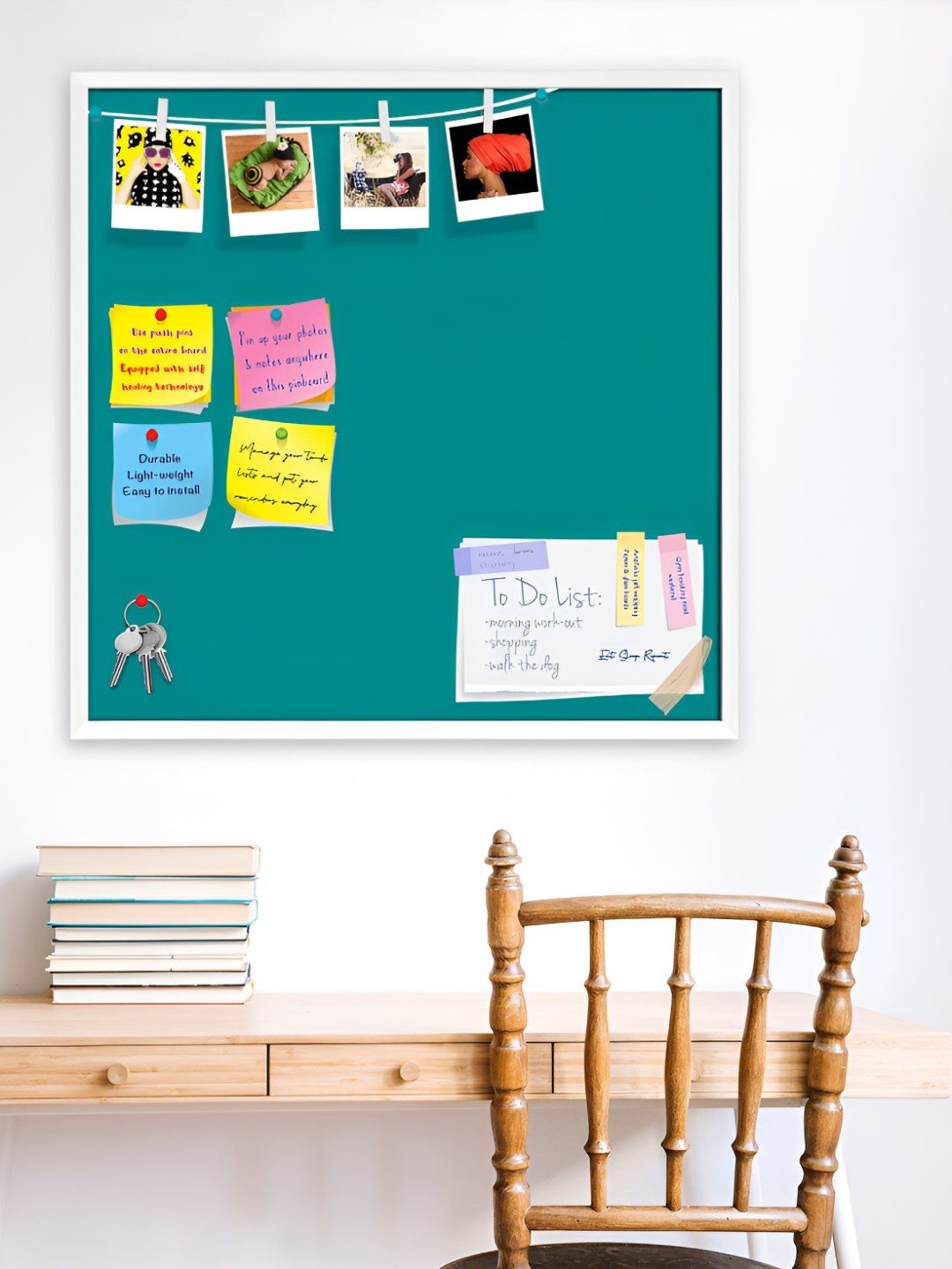 

ArtzFolio Wooden Notice Pin Board, Green