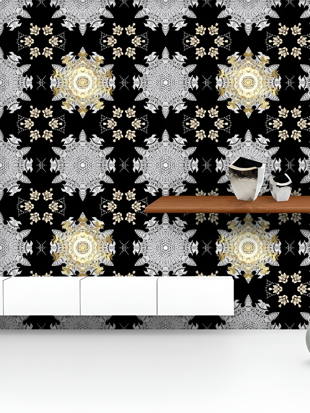 

ArtzFolio Black & White Printed UV-Resistant Peel & Stick Wallpaper