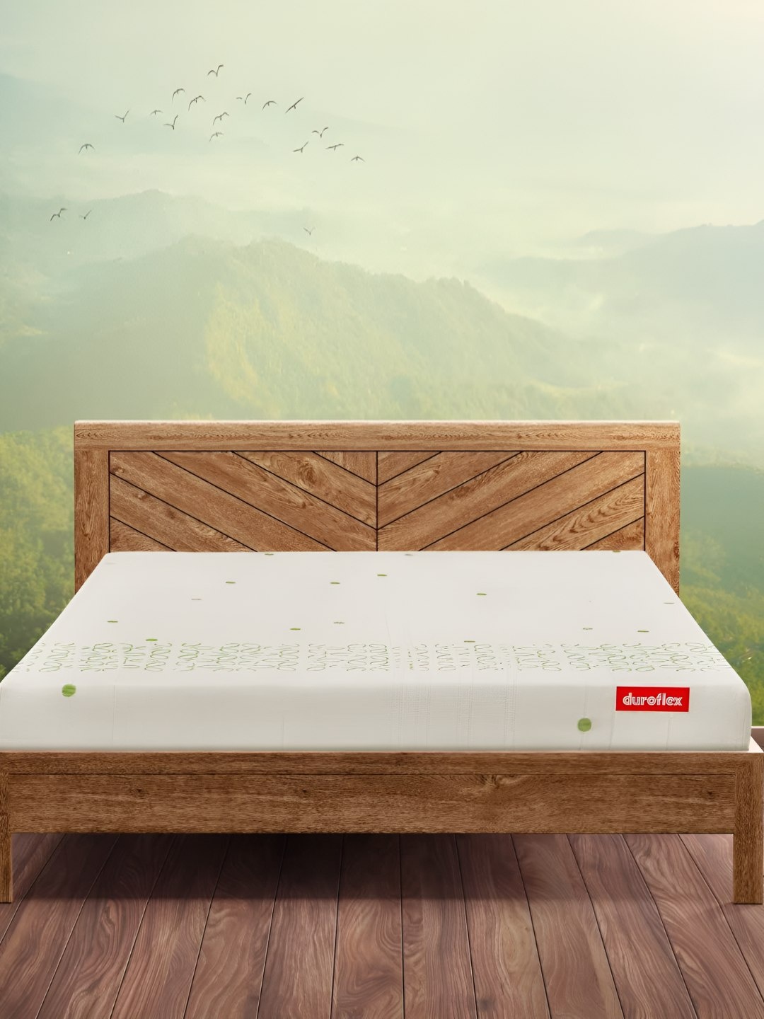 

Duroflex Kaya - Organic Cotton Fabric 6" King Latex Mattress (78x72 Inch), Green