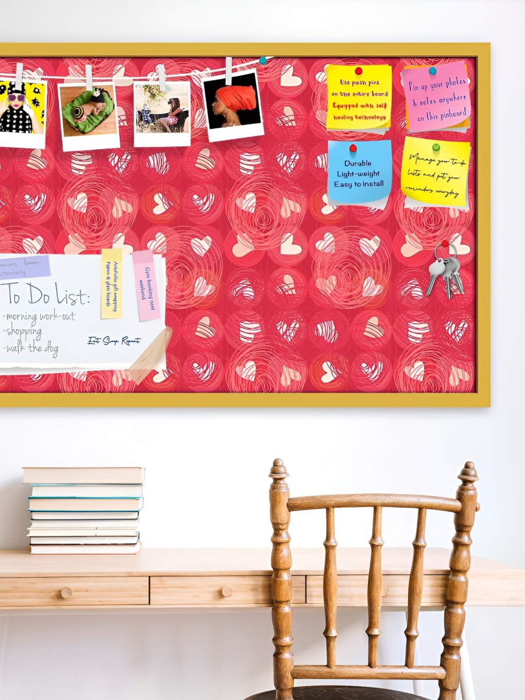 

ArtzFolio Wooden Notice Pin Board, Multi