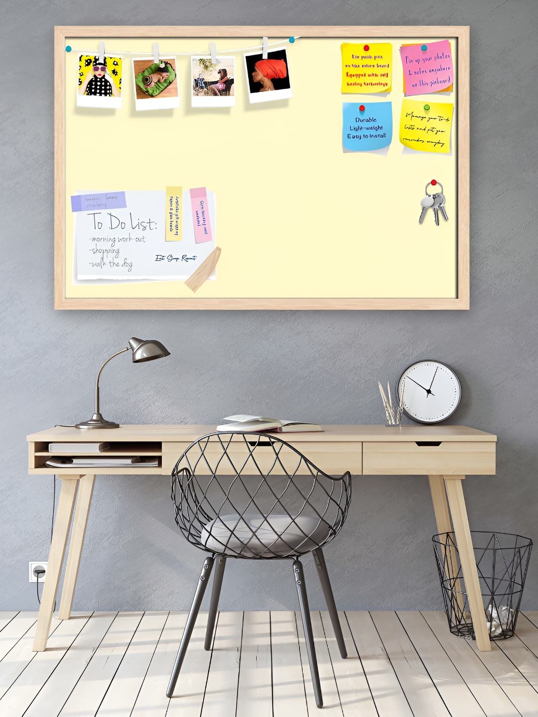 

ArtzFolio Wooden Notice Pin Board, Yellow