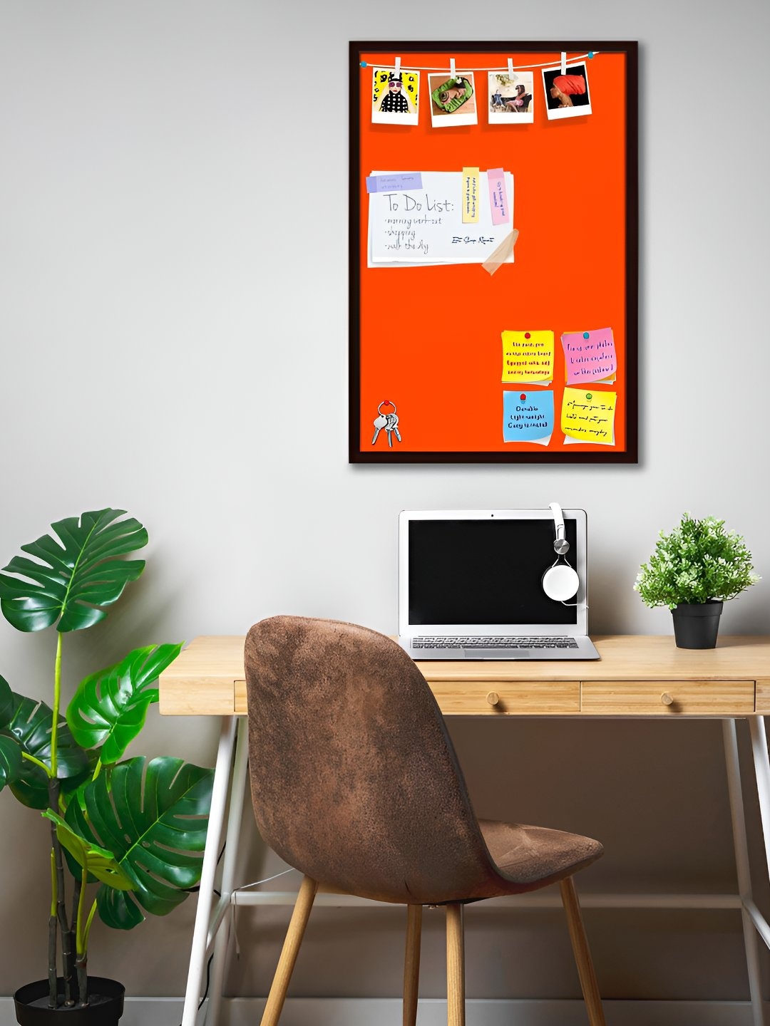 

ArtzFolio Wooden Notice Board, Orange