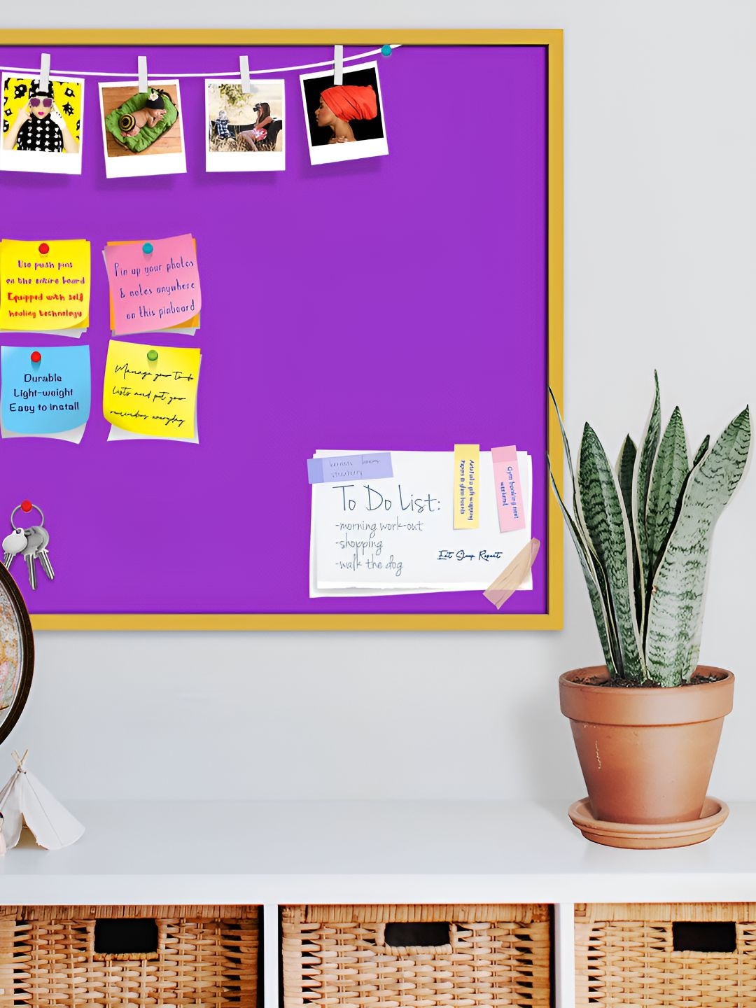 

ArtzFolio Wooden Notice Board, Purple