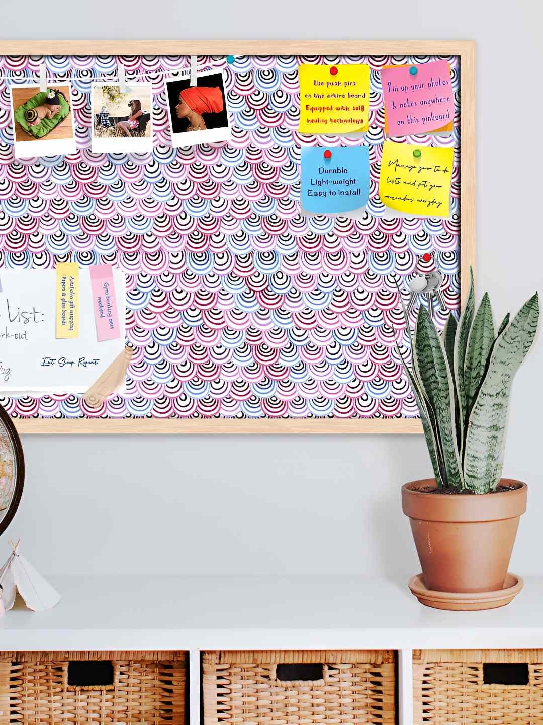 

ArtzFolio Wooden Notice Pin Board, Multi