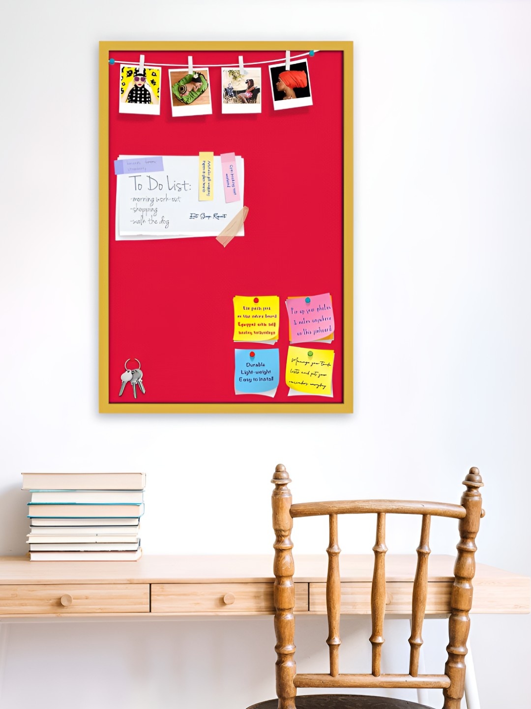 

ArtzFolio Wooden Notice Board, Red