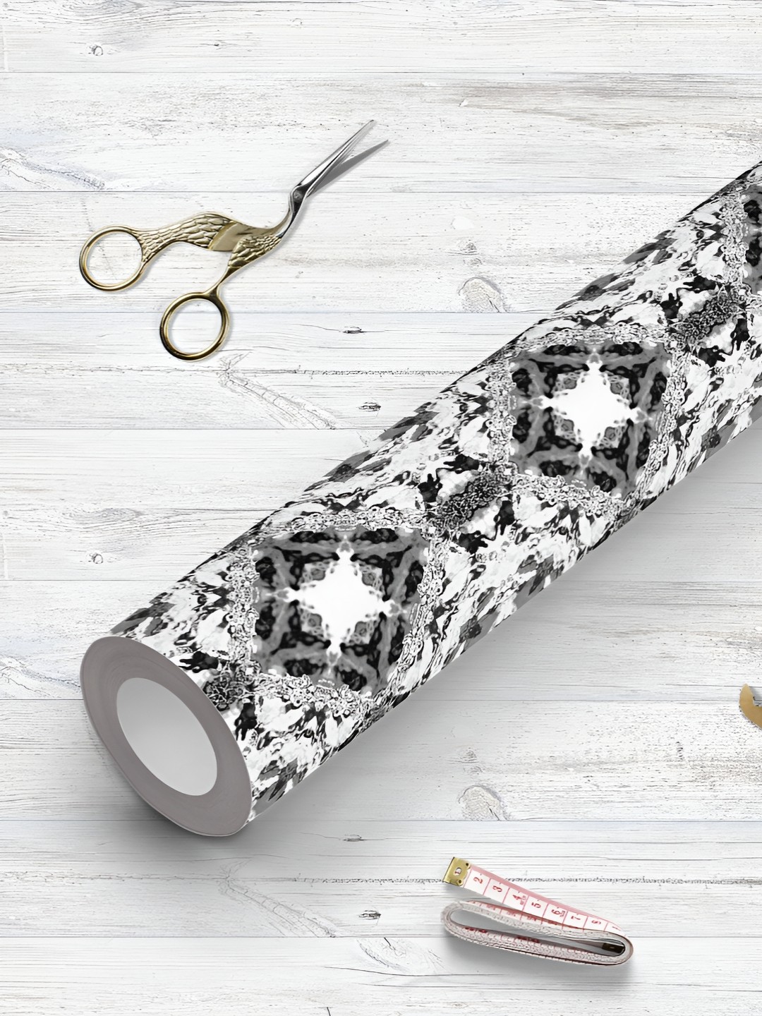 

ArtzFolio White & Black Printed UV Resistant Wallpaper