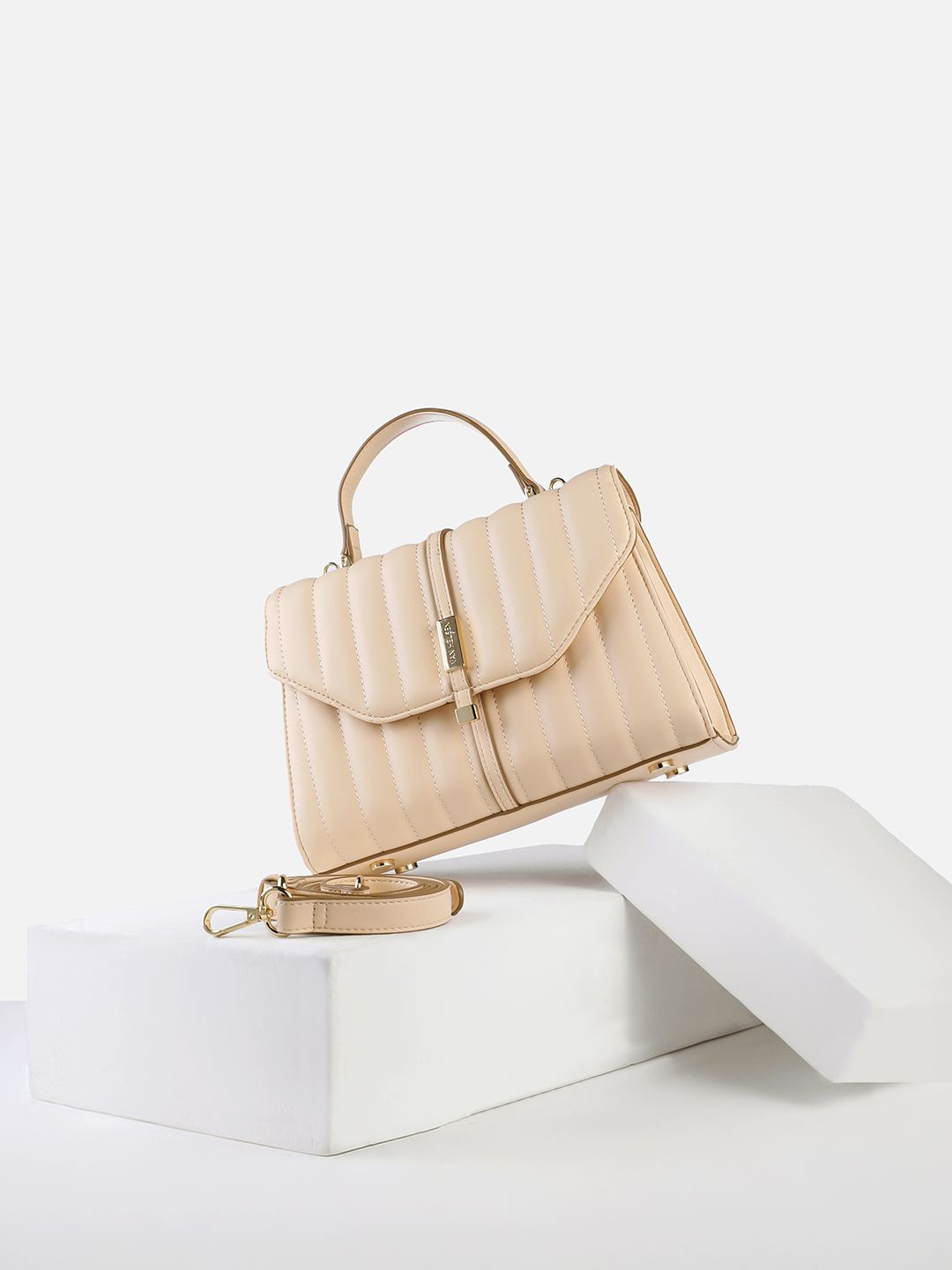 

Van Heusen Woman PU Sling Bag, Beige