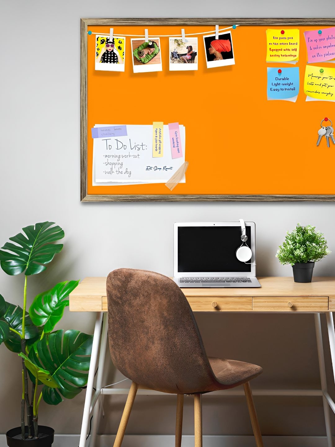 

ArtzFolio Wooden Notice Board, Orange