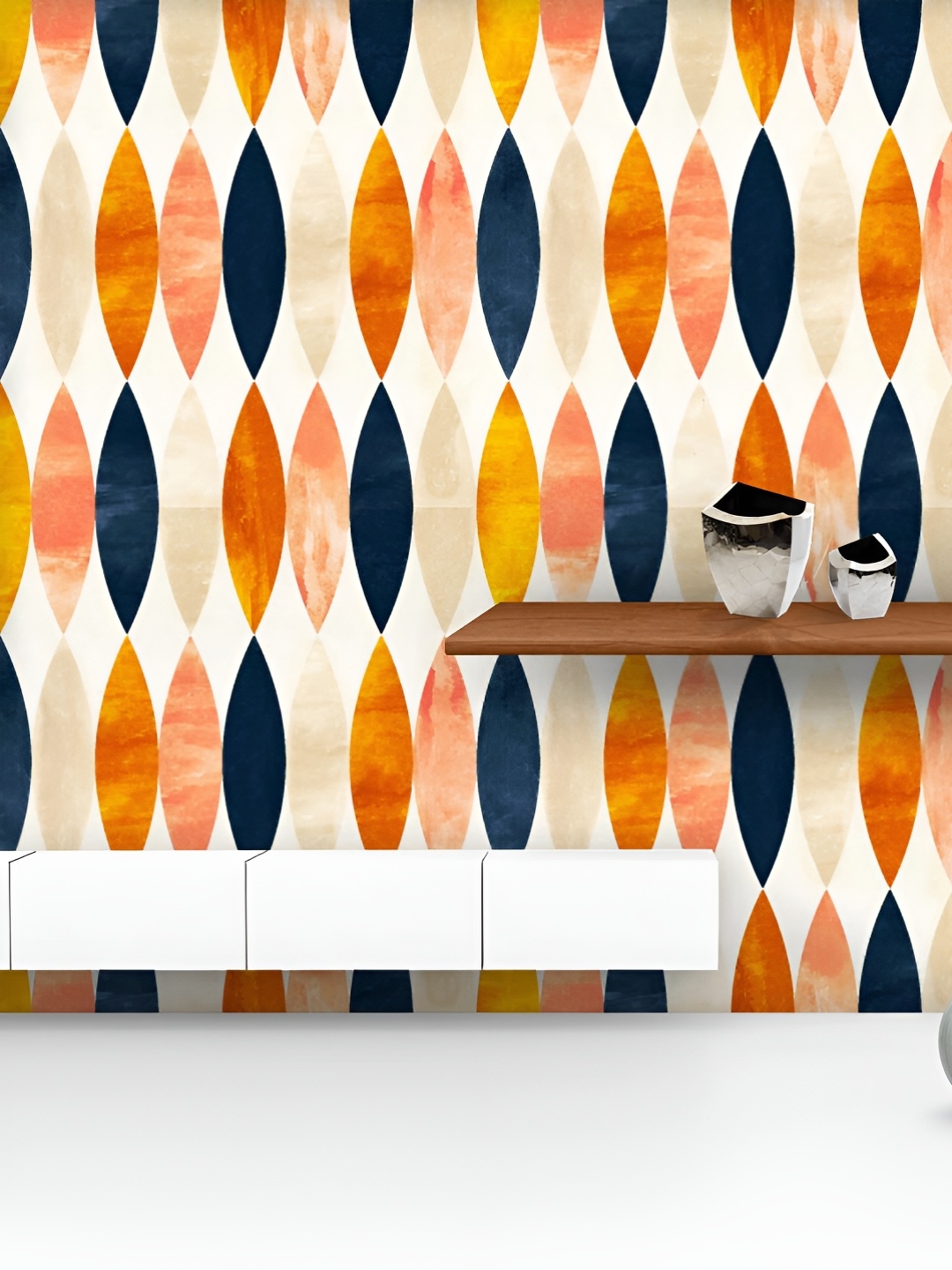 

ArtzFolio Printed UV-Resistant Anti-Bacterial Simple Shapes Peel & Stick Wallpaper, Multi