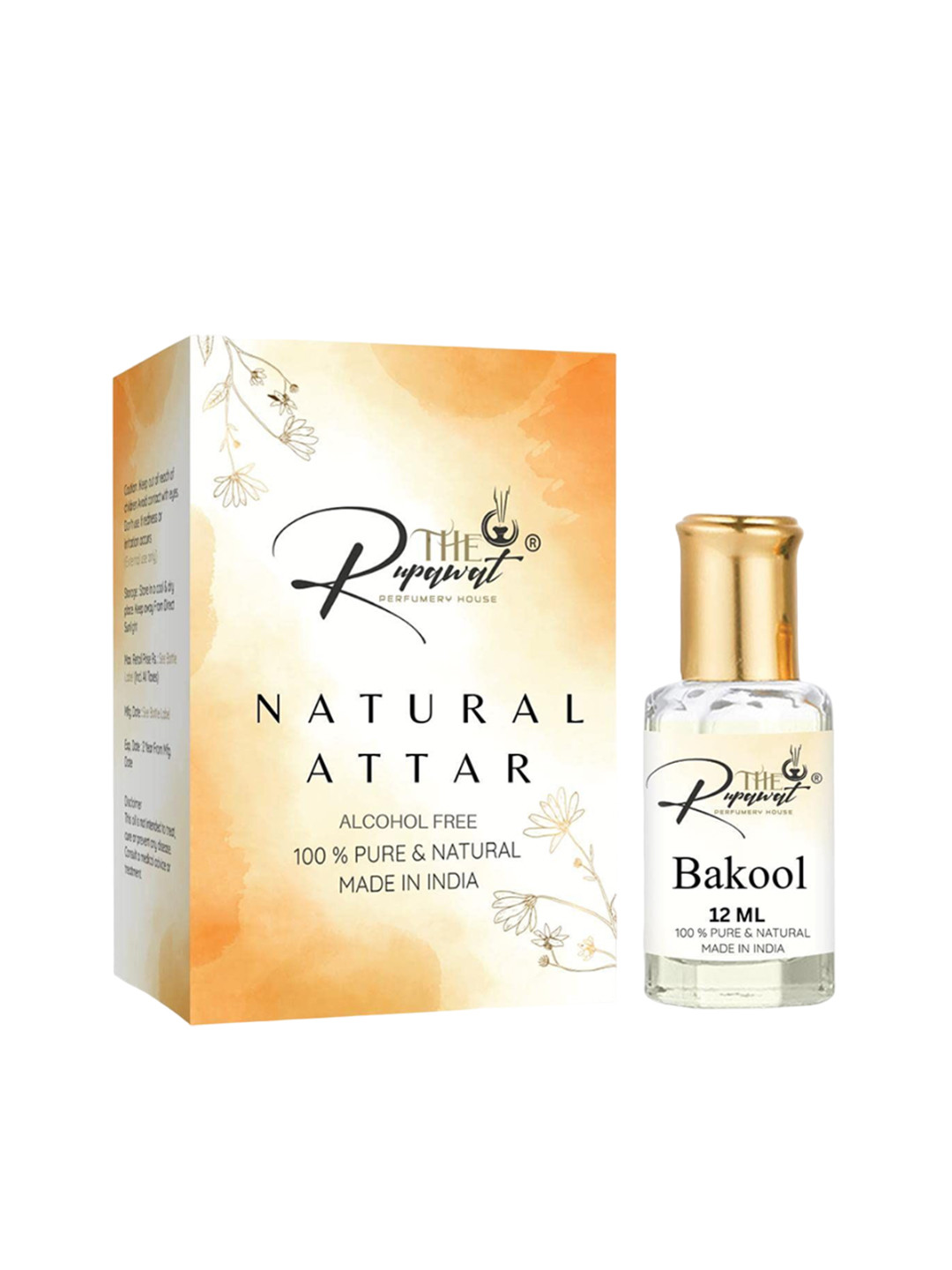 

THE RUPAWAT Perfumery House 100% Pure & Natural Bakool Attar- 12 ml, Transparent