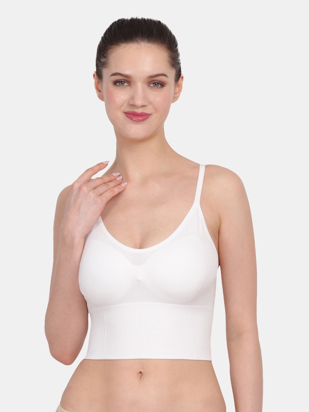 

Amour Secret Full Coverage Lightly Padded Workout Bra, White