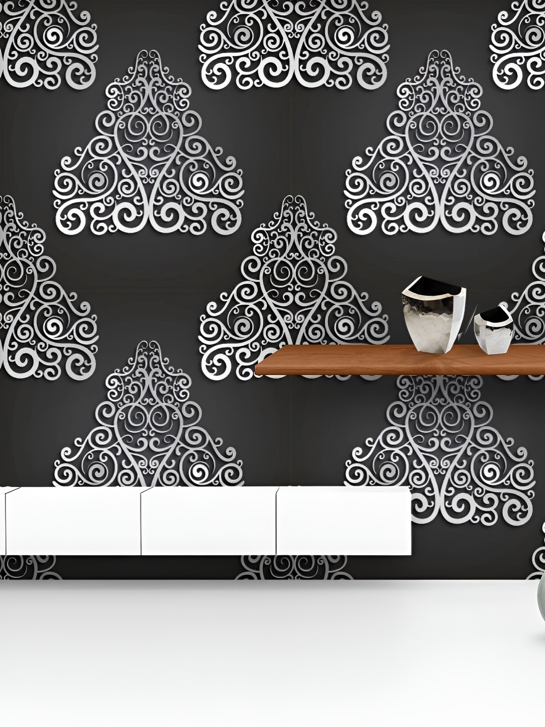 

ArtzFolio Black & Grey Printed UV Resistant Wallpaper
