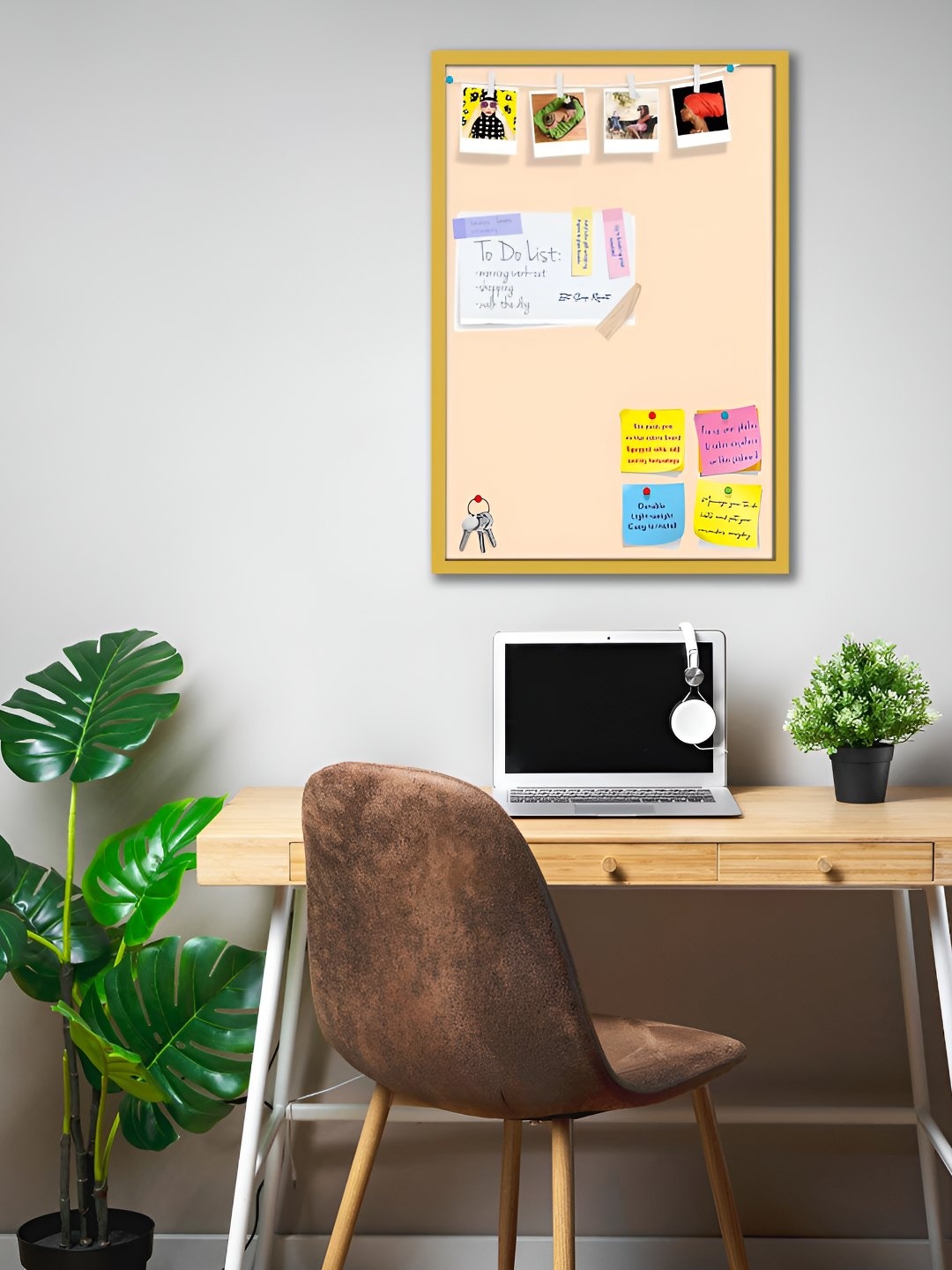 

ArtzFolio Wooden Notice Board, Brown