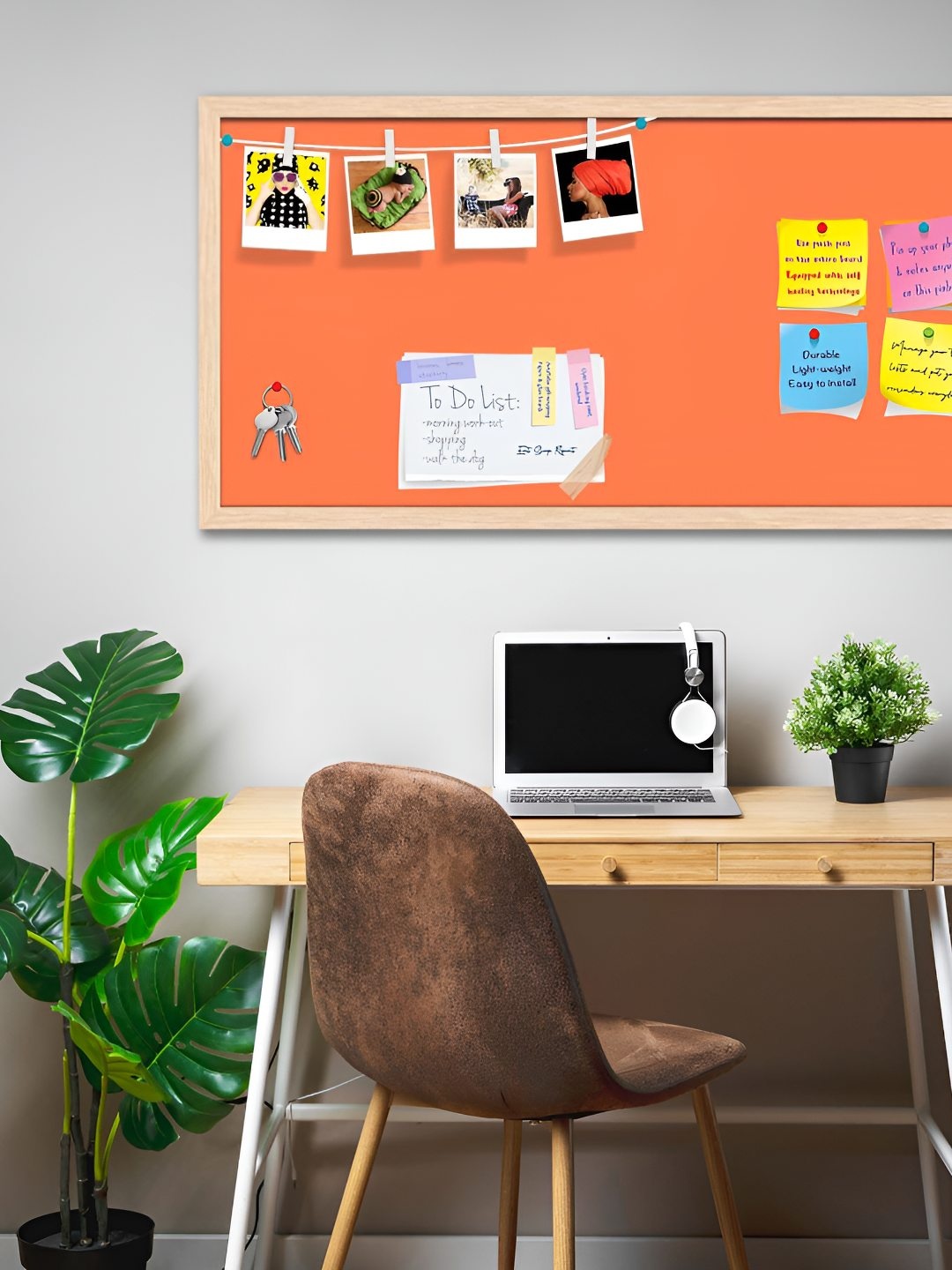

ArtzFolio Wooden Notice Pin Board, Orange