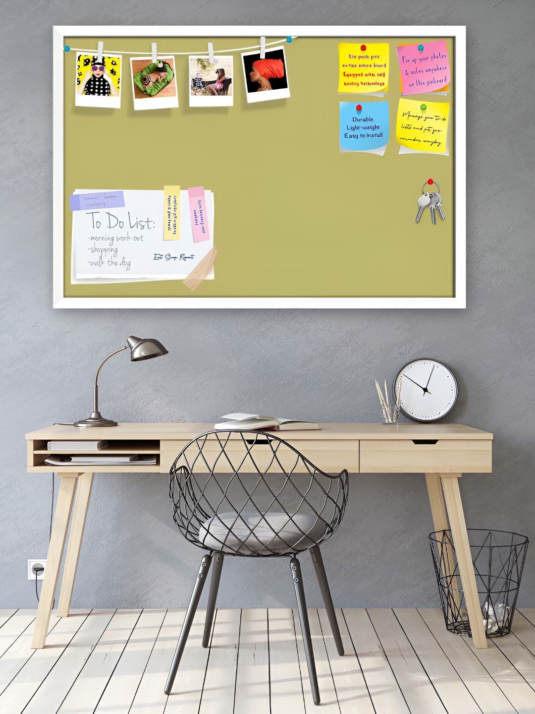

ArtzFolio Wooden Notice Pin Board, Yellow