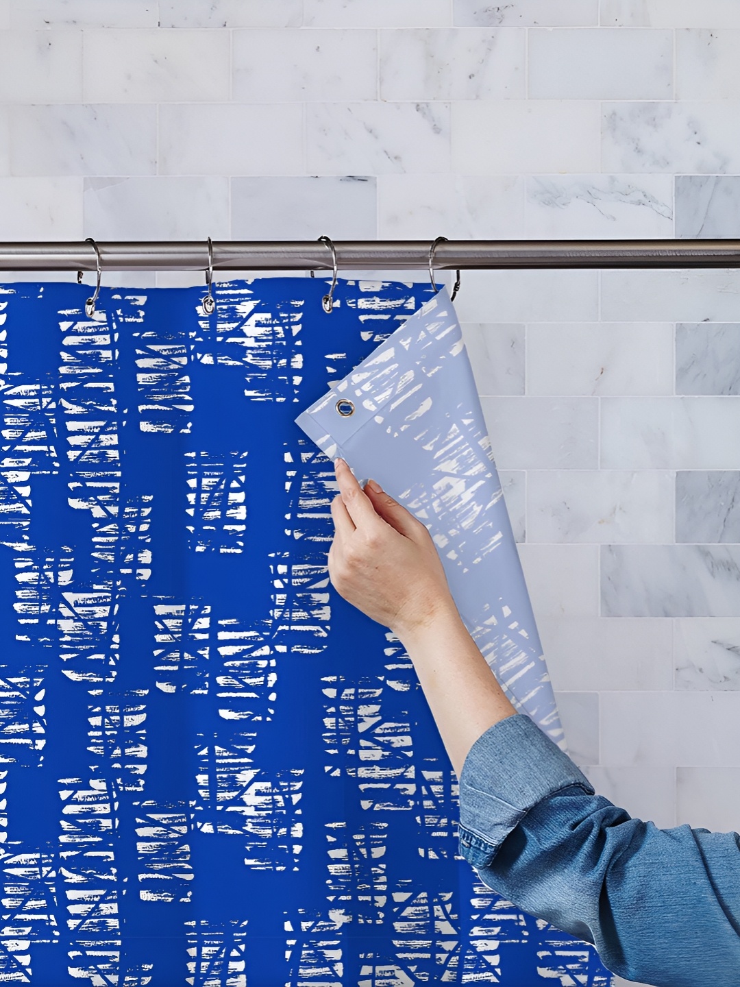 

ArtzFolio Single Piece Waterproof Polyester Shower Curtain, Multi