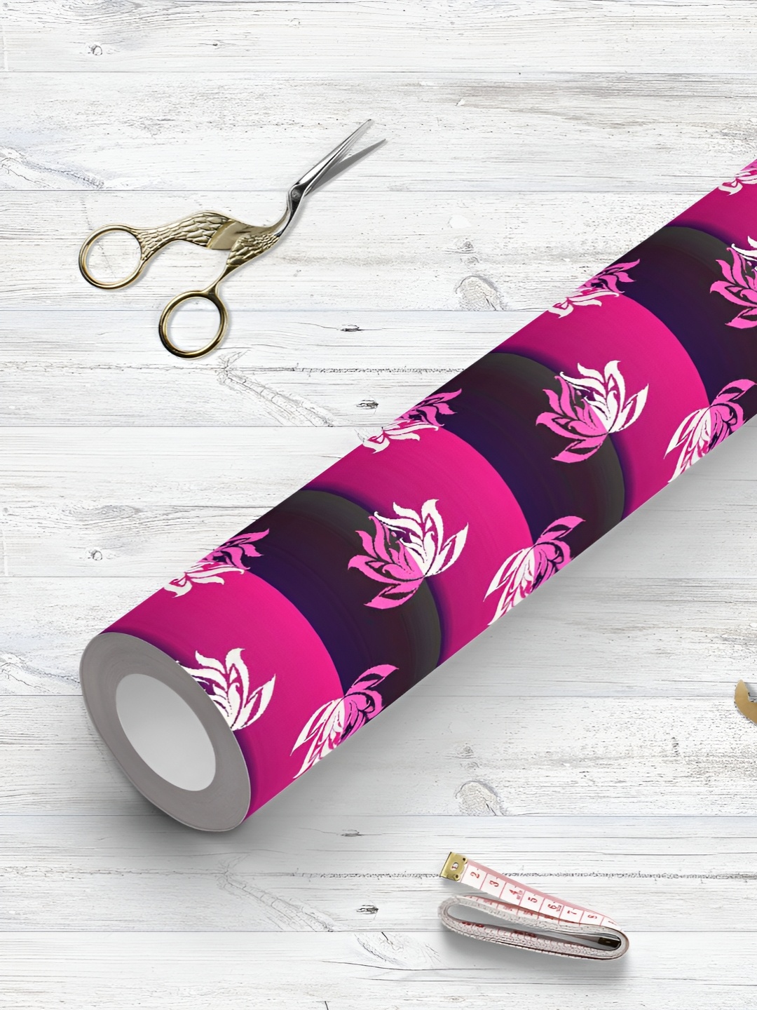 

ArtzFolio Pink & Black Printed UV Resistant Wallpaper