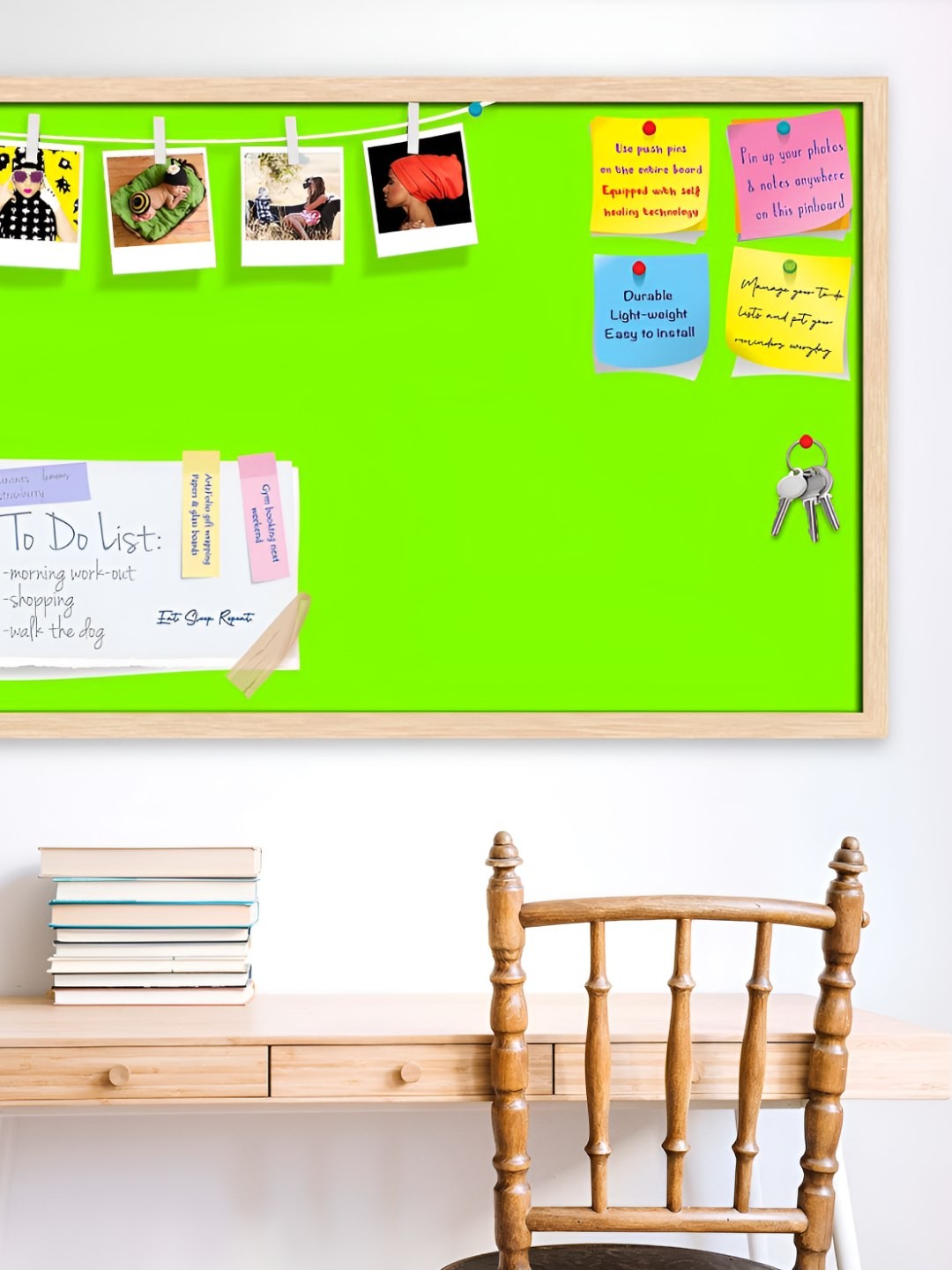 

ArtzFolio Wooden Notice Pin Board, Green