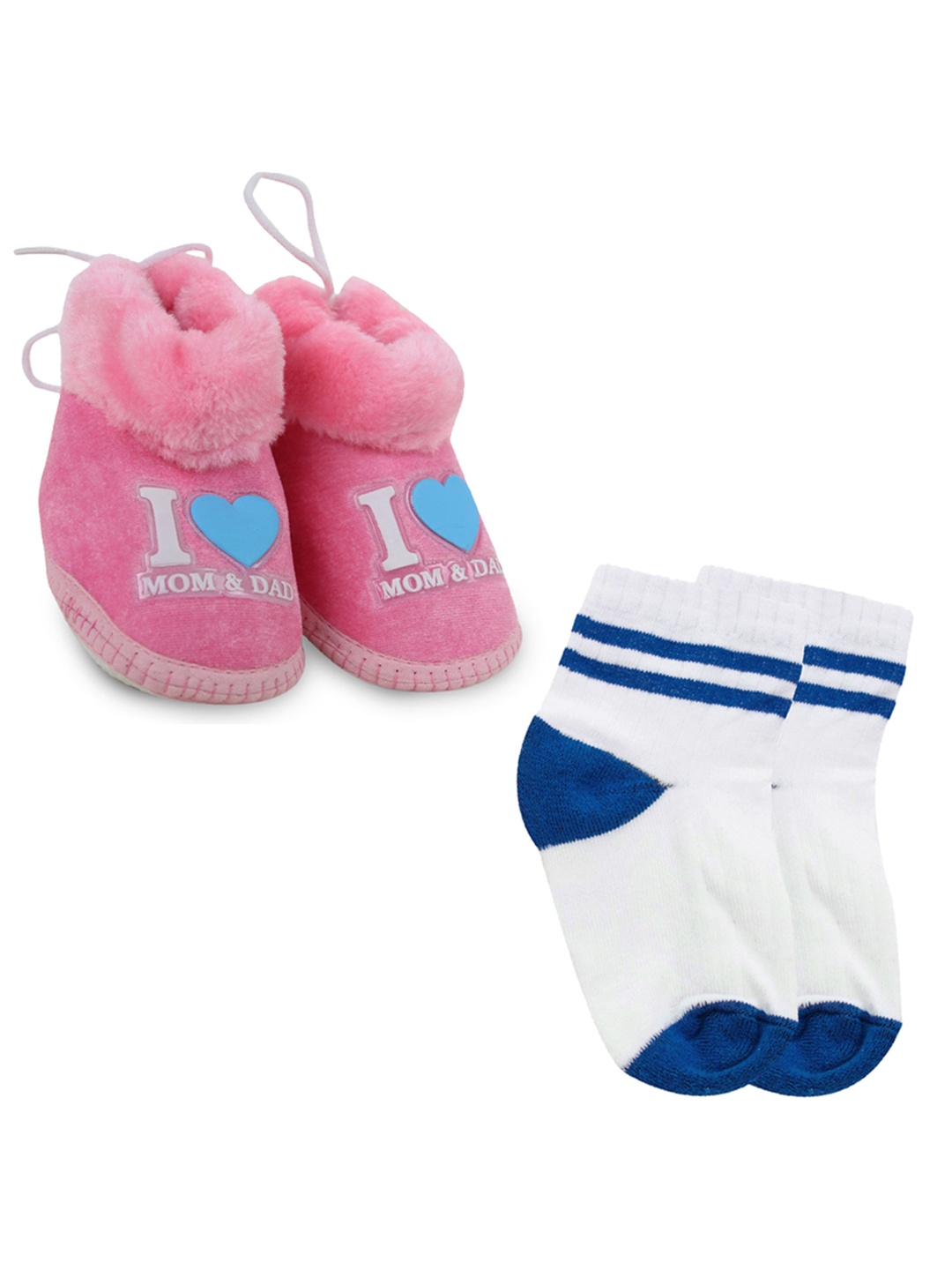

BAESD Unisex Kids Cotton Booties, Pink