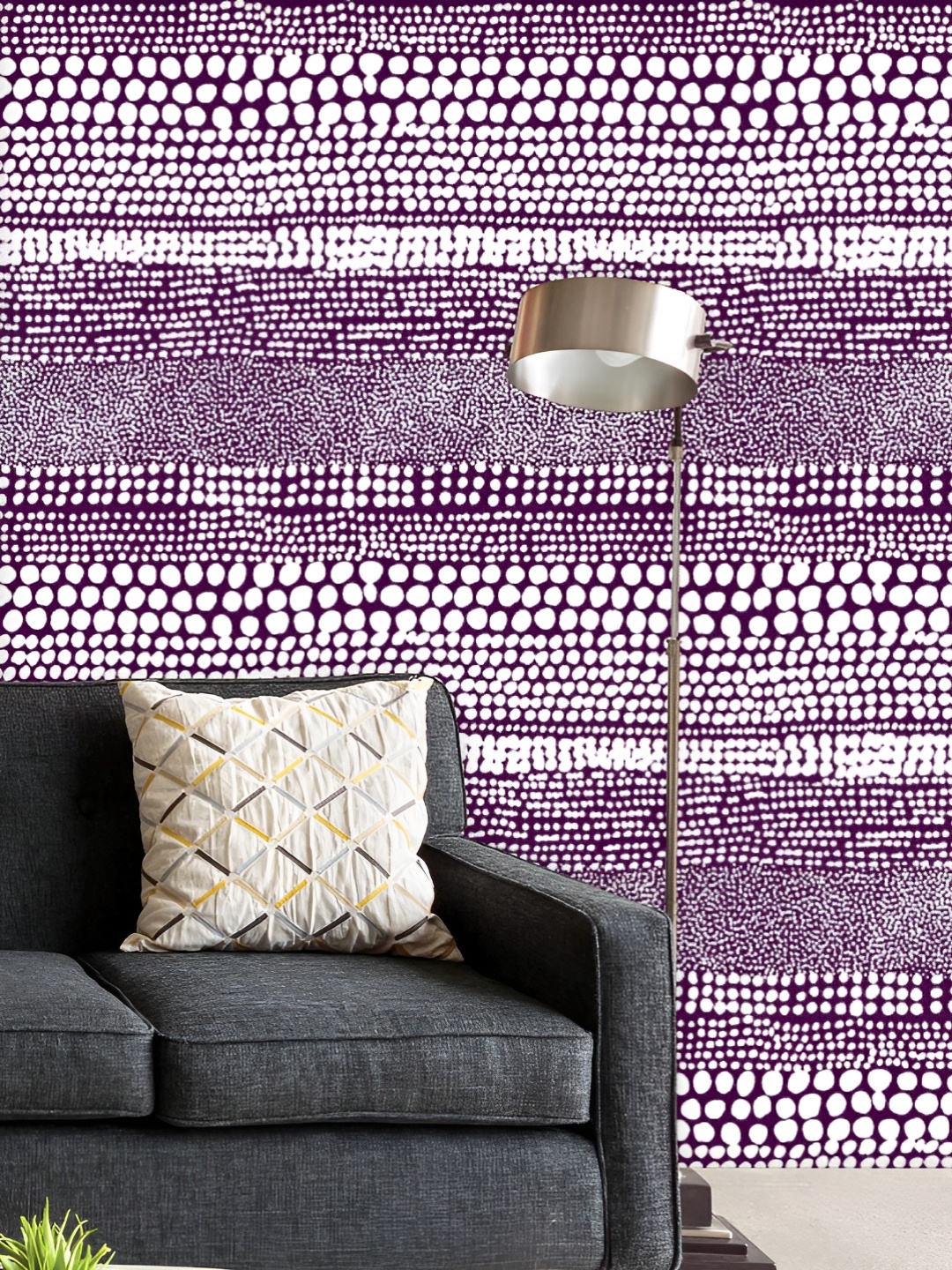 

ArtzFolio Printed UV-Resistant Anti-Bacterial Stripes Pattern Peel & Stick Wallpaper, Multi