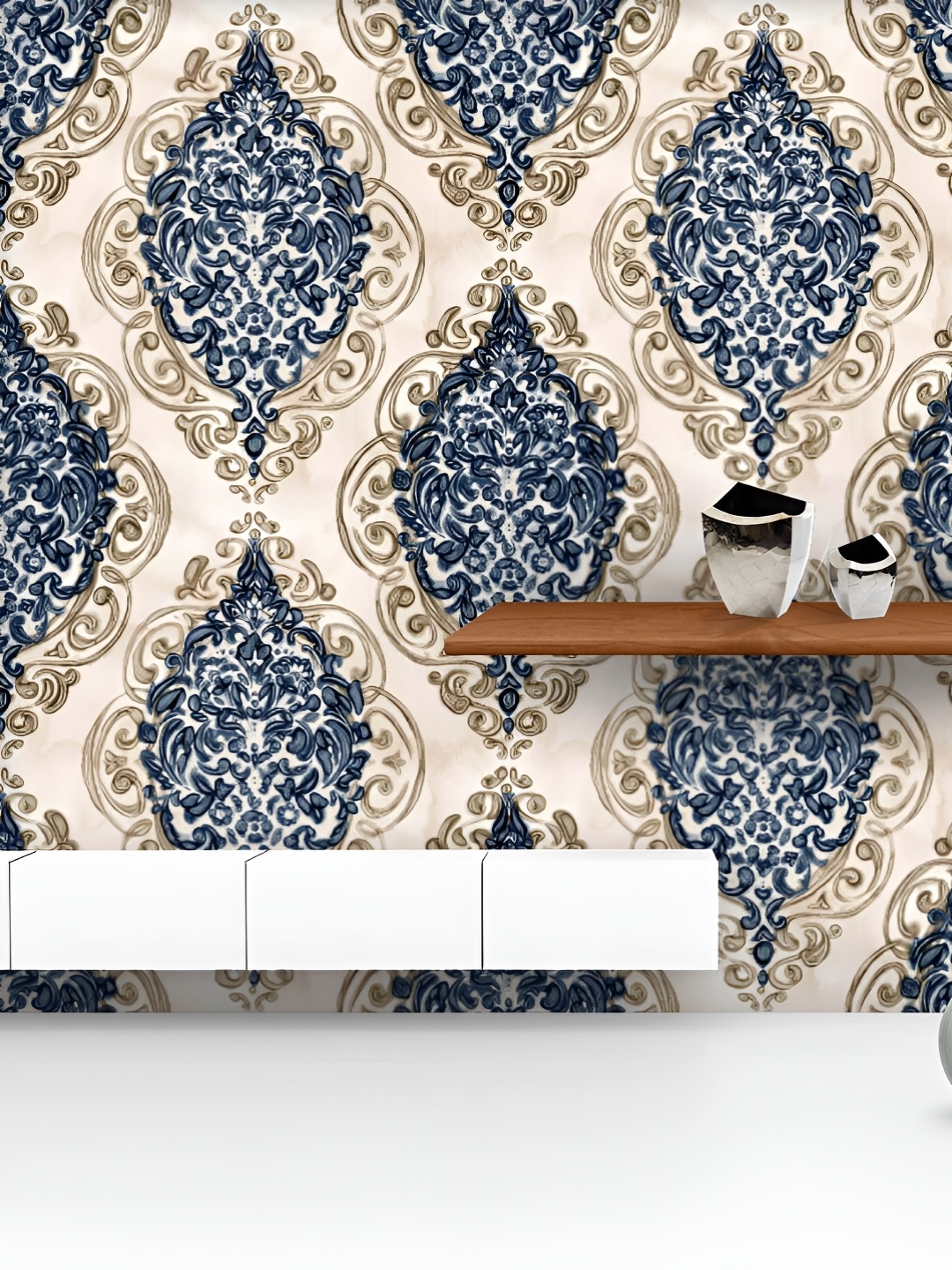 

ArtzFolio Printed UV-Resistant Anti-Bacterial Repeating Flowers Peel & Stick Wallpaper, Multi