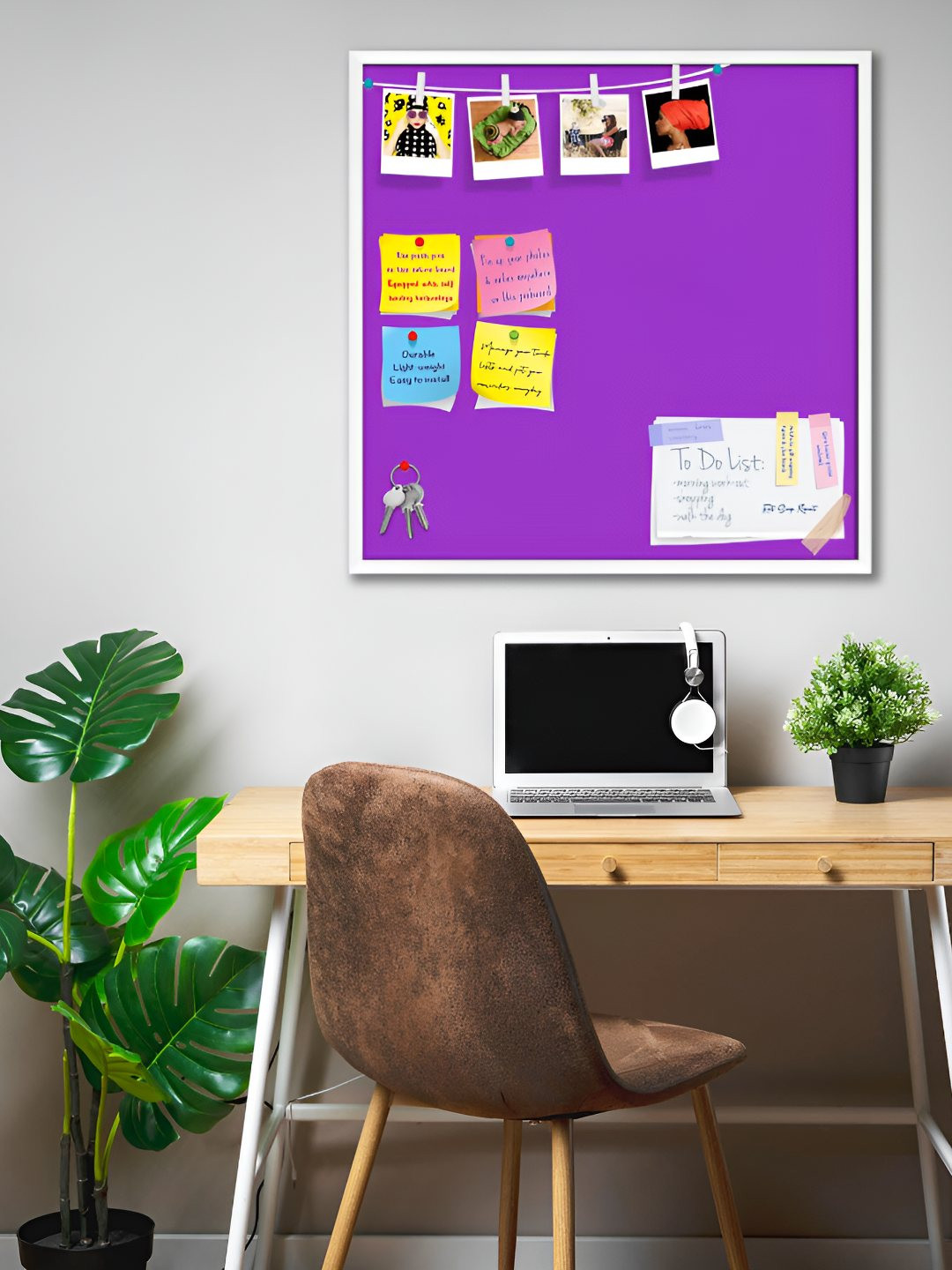 

ArtzFolio Wooden Notice Board, Purple