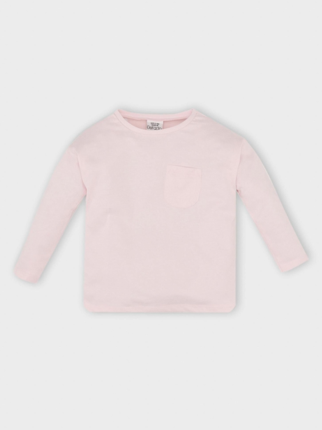 

DeFacto Girls Extended Sleeves Pockets T-shirt, Na