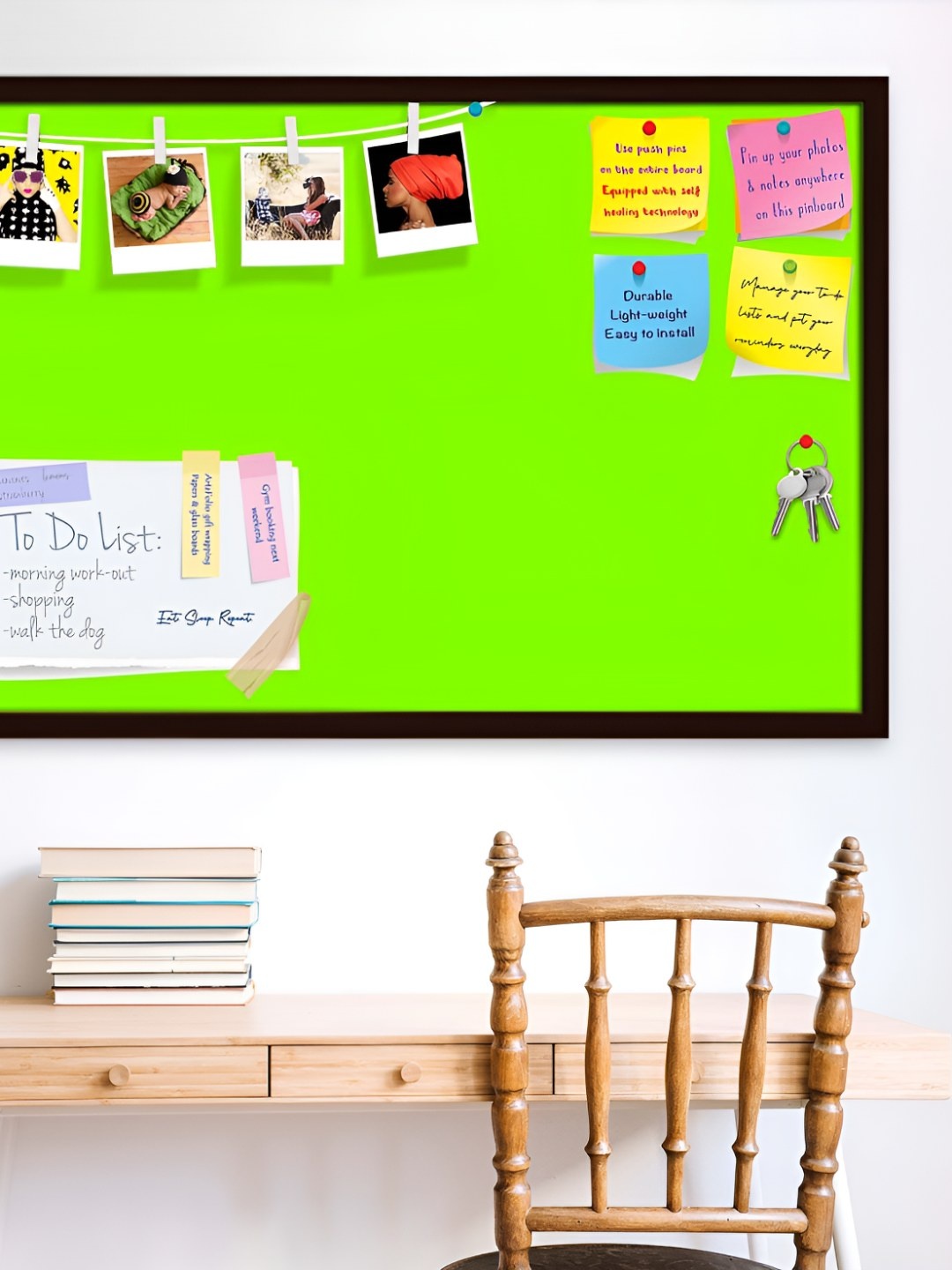 

ArtzFolio Wooden Notice Pin Board, Green