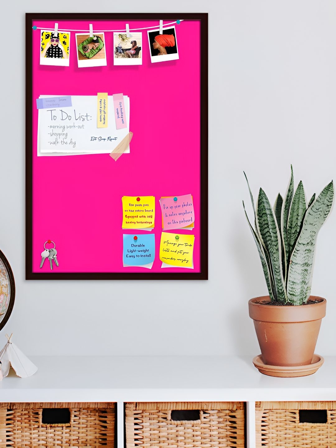 

ArtzFolio Wooden Notice Board, Pink