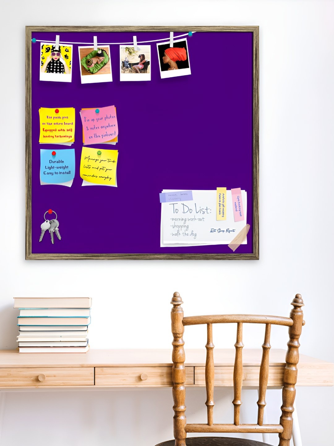 

ArtzFolio Wooden Notice Pin Board, Purple