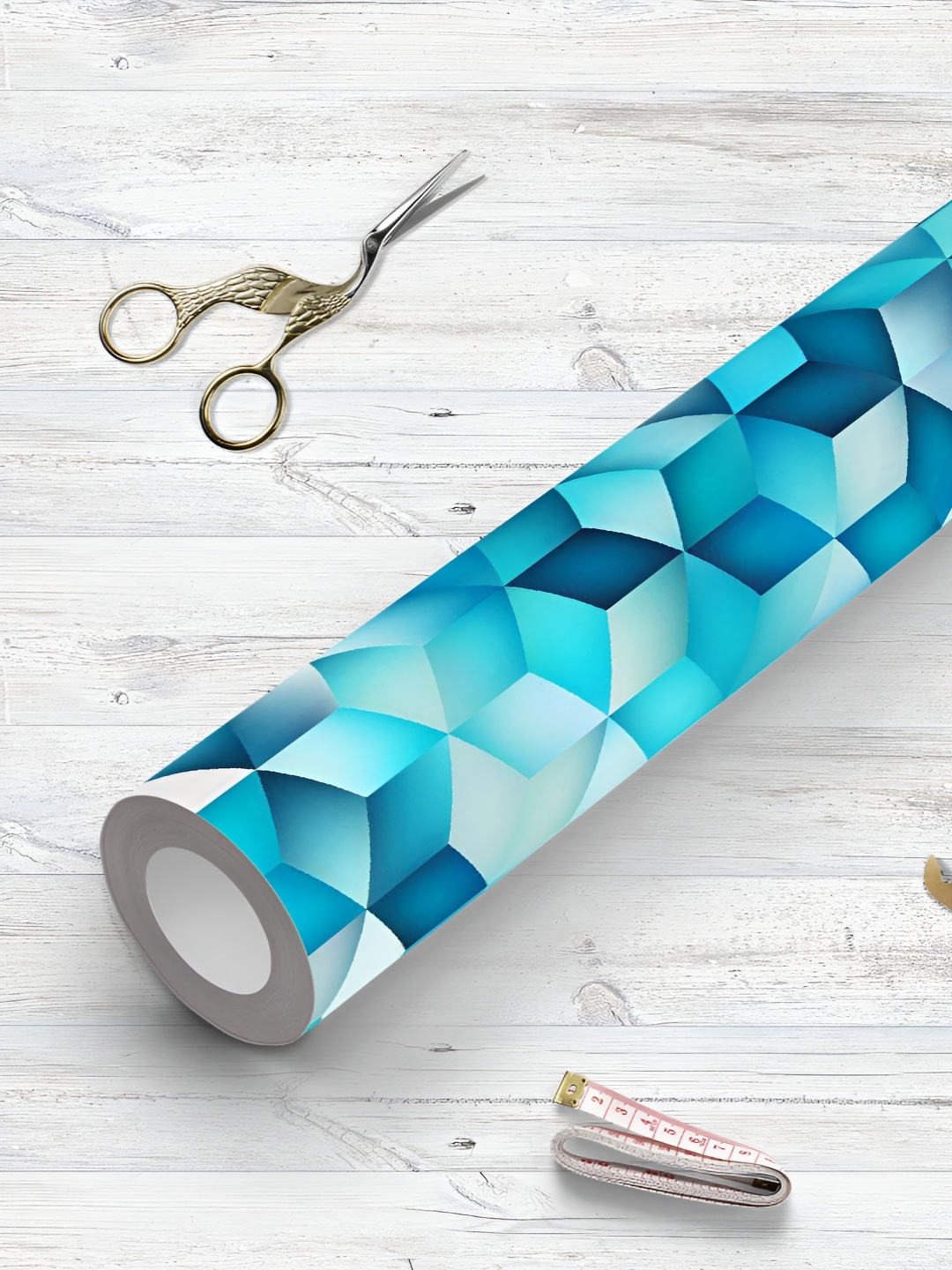 

ArtzFolio Blue & White Printed UV Resistant Wallpaper