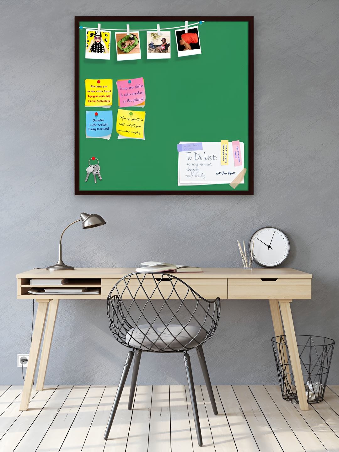 

ArtzFolio Wooden Notice Pin Board, Green