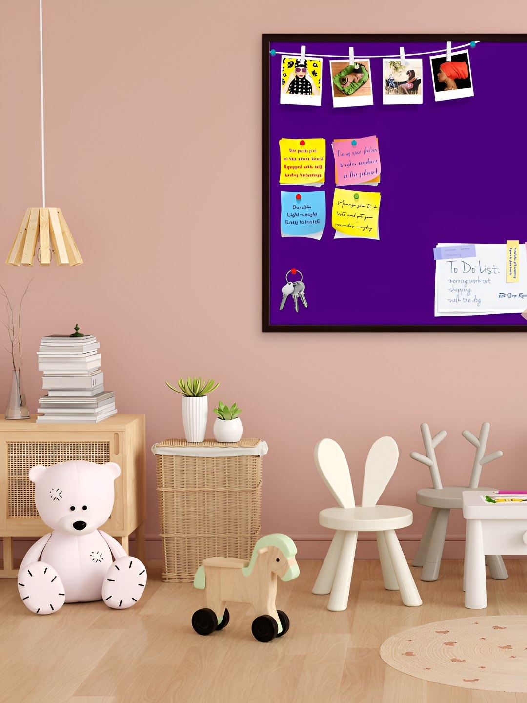 

ArtzFolio Wooden Notice Pin Board, Purple