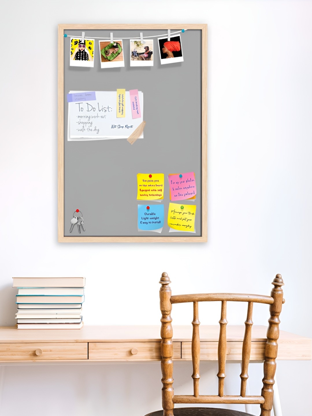 

ArtzFolio Wooden Notice Board, Grey