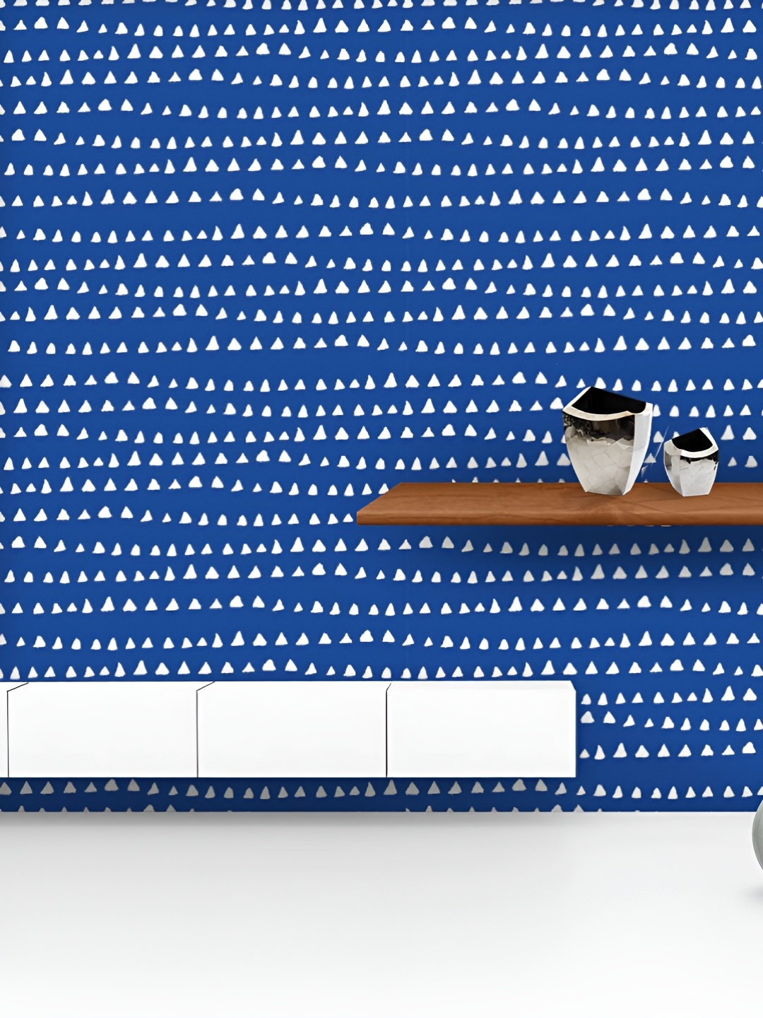 

ArtzFolio Printed UV-Resistant Anti-Bacterial Japanese Shibori Ikat Peel & Stick Wallpaper, Multi