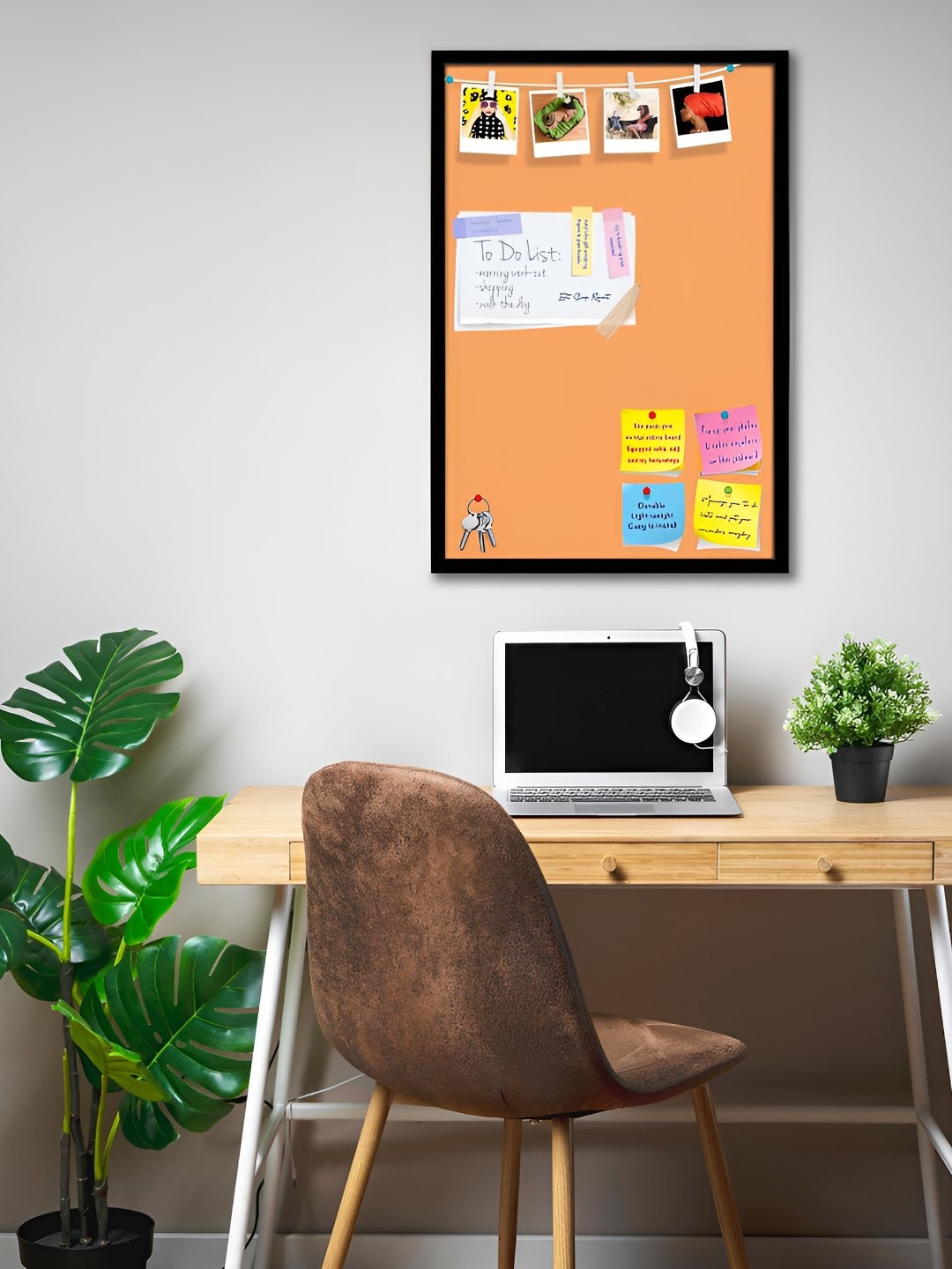 

ArtzFolio Wooden Notice Board, Brown