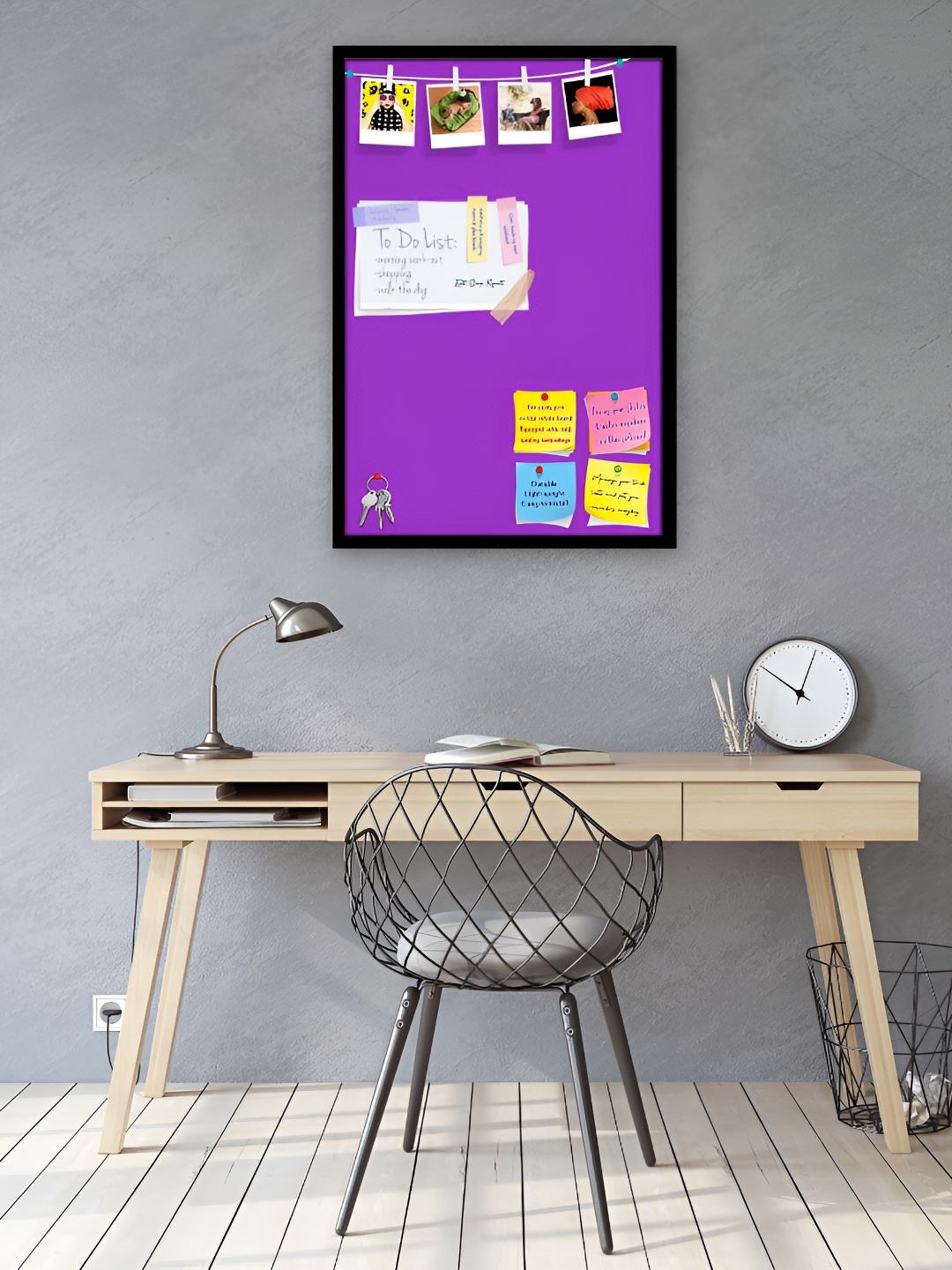 

ArtzFolio Wooden Notice Board, Purple