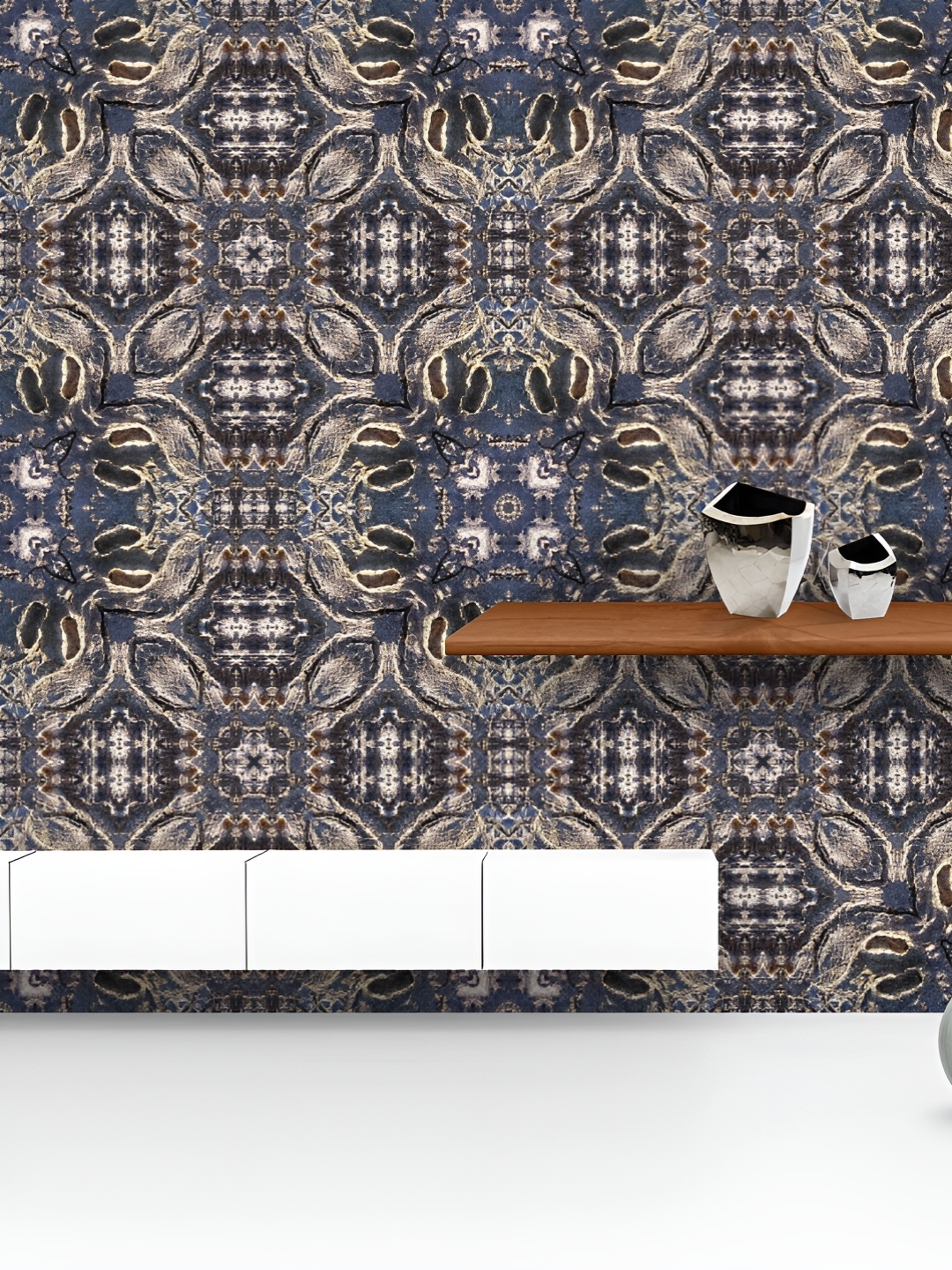 

ArtzFolio Printed UV-Resistant Anti-Bacterial Abstract Kaleidoscope Peel & Stick Wallpaper, Multi