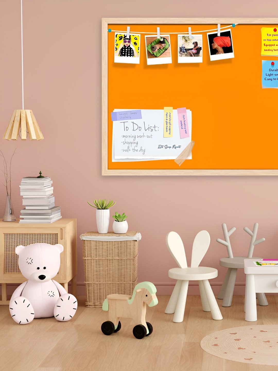 

ArtzFolio Wooden Notice Pin Board, Orange