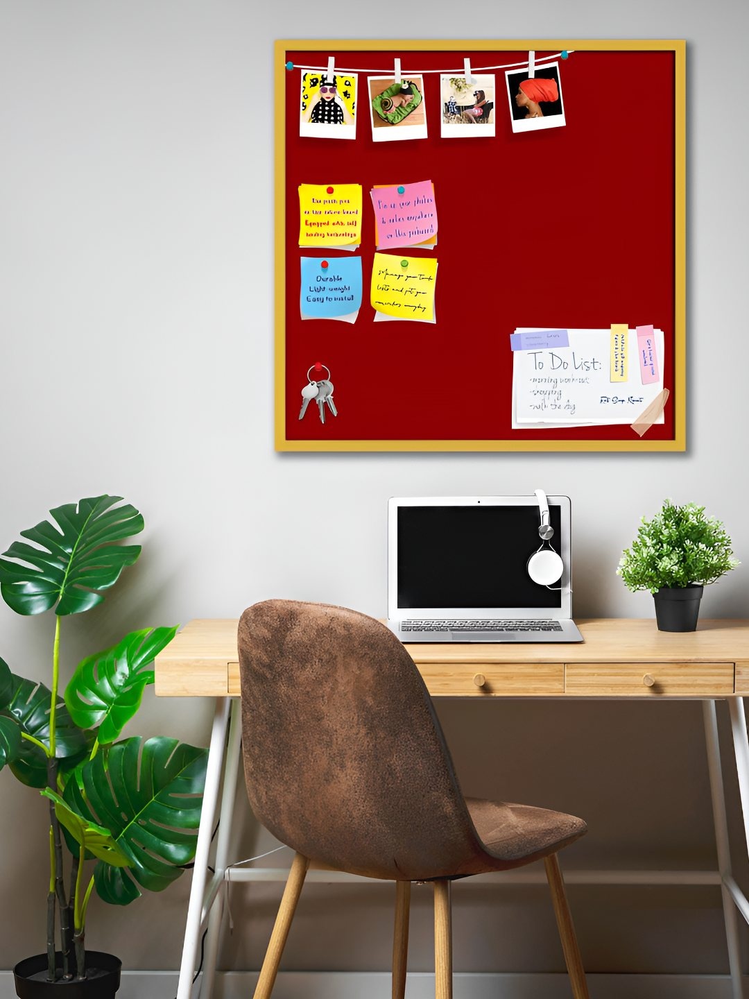 

ArtzFolio Wooden Notice Board, Red