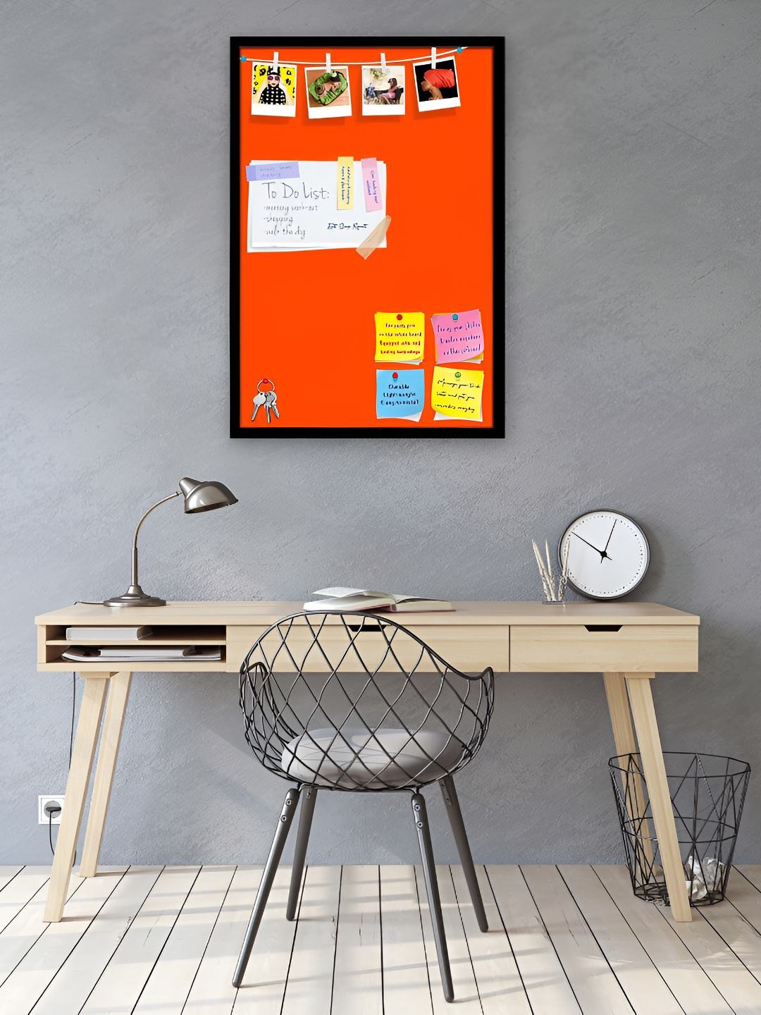 

ArtzFolio Wooden Notice Board, Orange