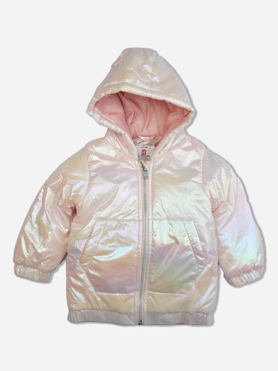 

Bodycare Girls Camouflage Polyester Lightweight Puffer Jacket, Pink